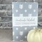 Edge Collections - 8" x 5.25" - Light Blue & White - Elegant White Pumpkin Patterned Notebook - 1 Piece